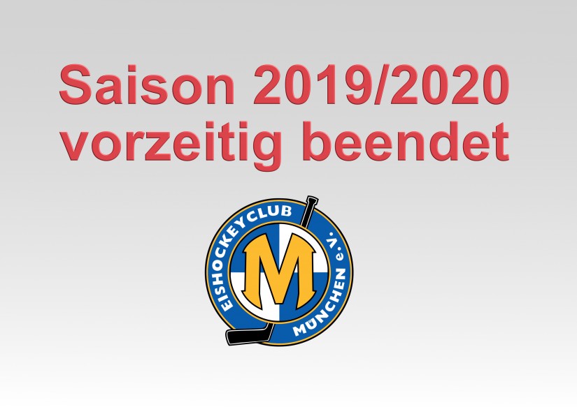 Saison 2019/2020 vorzeitig beendet