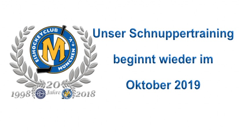 Schnuppertraining Saison  2018/2019 beendet